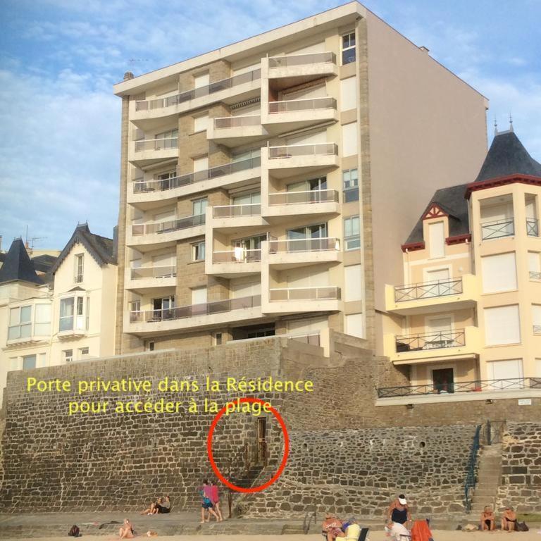 Appartement Les Pieds Dans L'Eau - Residence Sur La Plage Saint-Malo Exterior foto